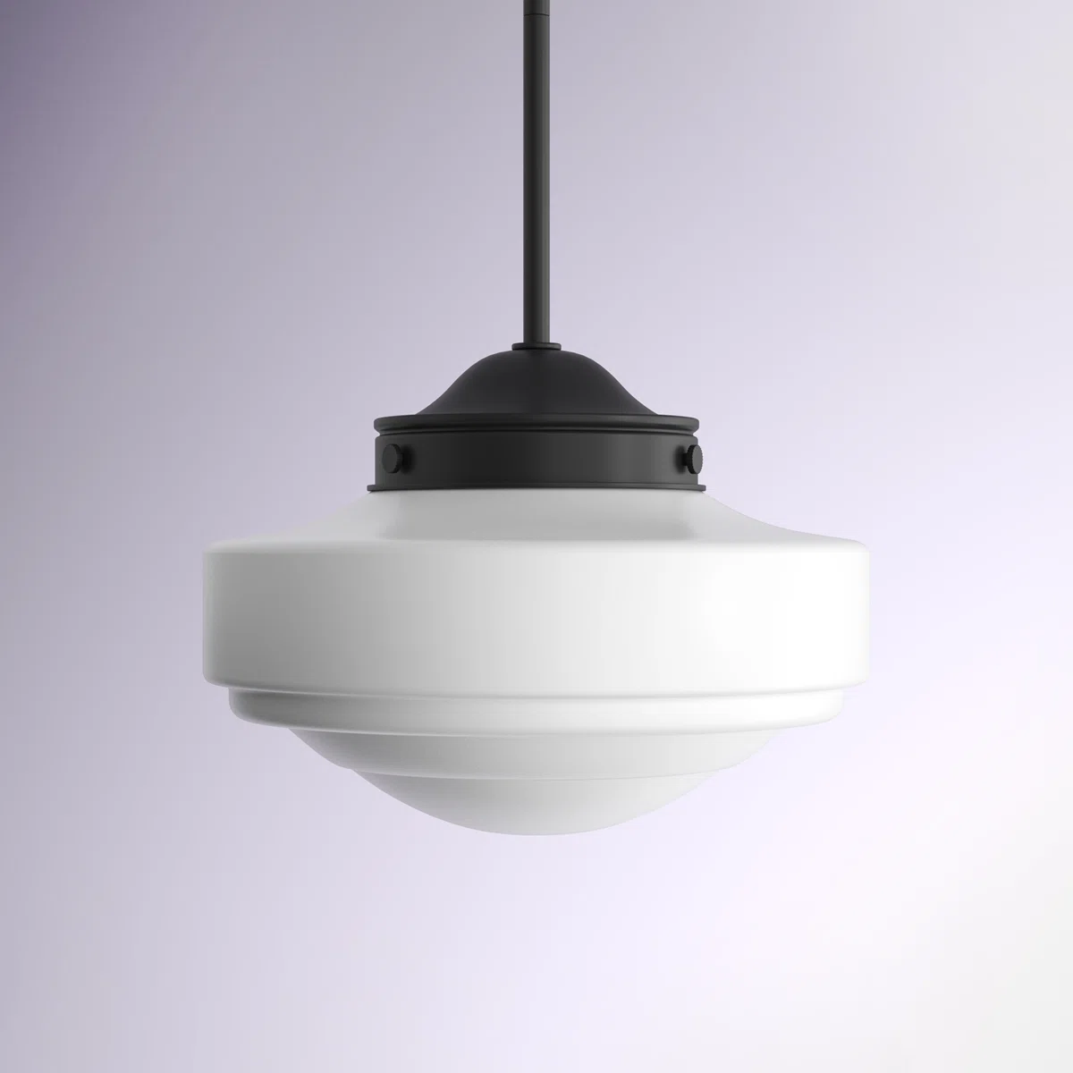 Ingalls 1-Light Schoolhouse Pendant – Classic Glass Shade Hanging Light for Kitchen, Entryway, or Living RoomIngalls 1-Light Schoolhouse Pendant – Classic Glass Shade Hanging Light for Kitchen, Entryw