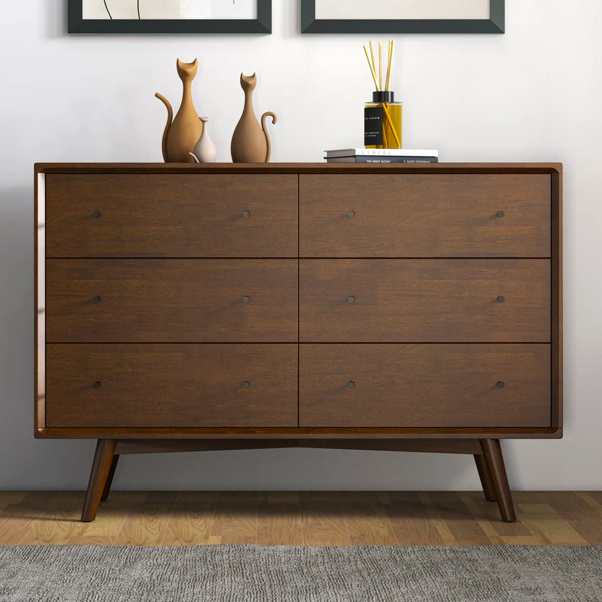 Chiasson Mid-Century 47.2'' W 6 - Drawer Dresser