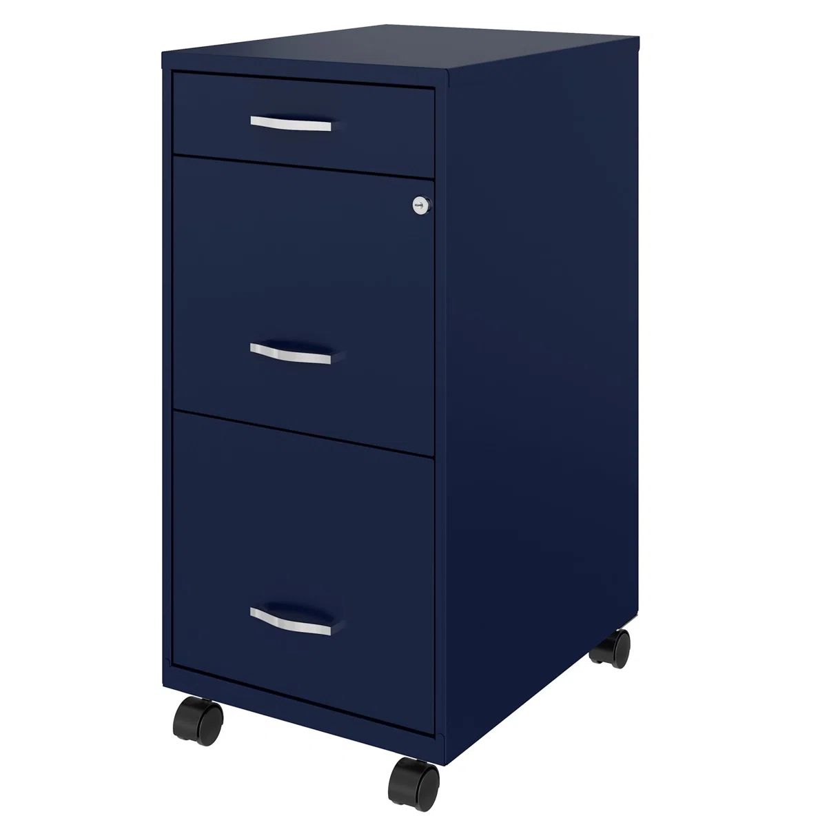 Margey 14.25'' Wide 3 -Drawer Mobile Steel File Cabinet