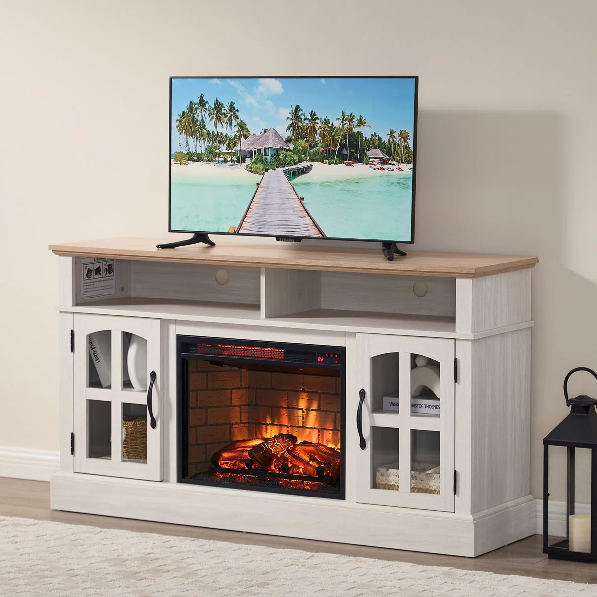 Fireplace Tv Stand, Entertainment Center With Electric Fireplace