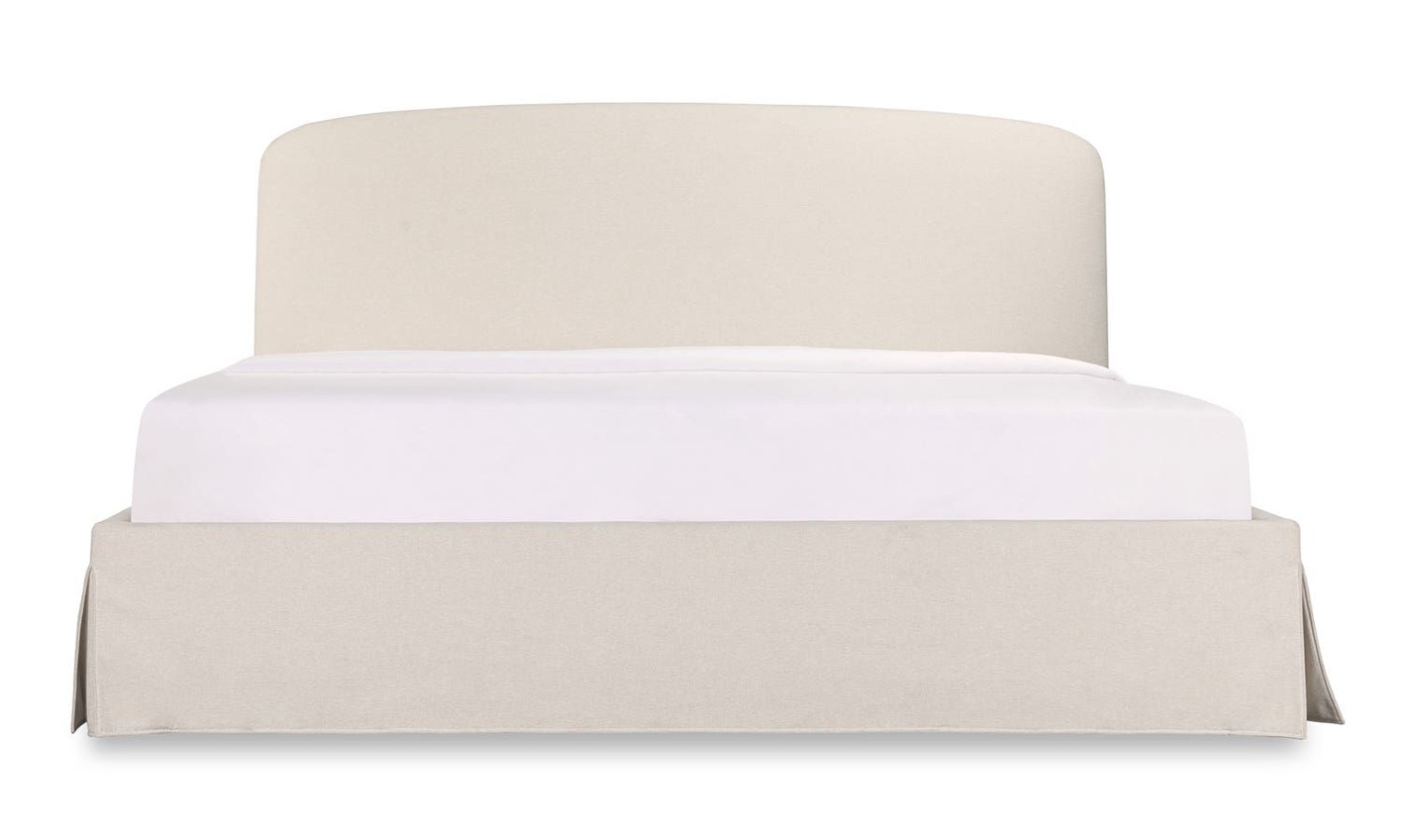 Jennifer KING STORAGE BED CREAM HEADBOARD + SLIPCOVER