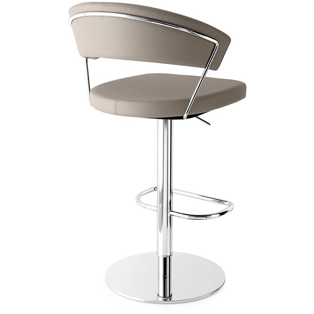 New York Upholstered Swivel Bar Stool with Weighted Base – Modern Comfort Dining Stool