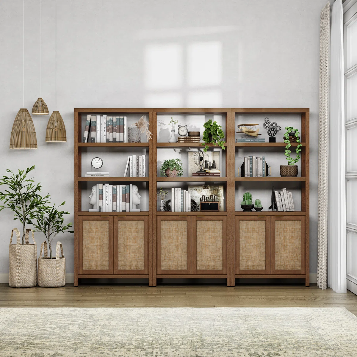 Marliee 70.9" H x 30.7" W Standard Bookcase (Set of 2)